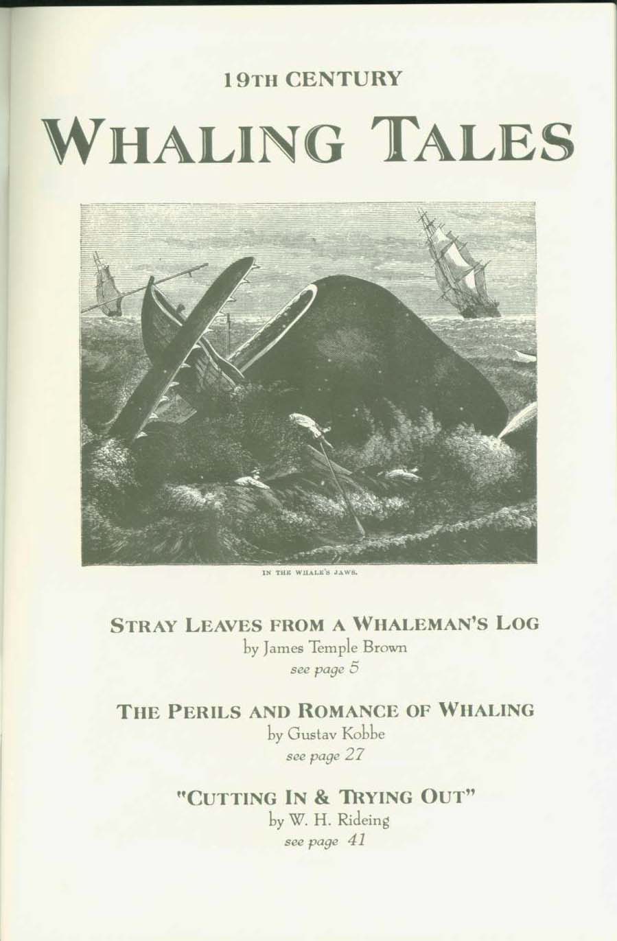 19th century whaling tales. vist0089o back cover